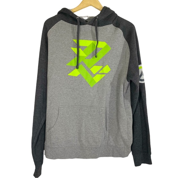 Overwatch J!NX Genji Shimada Club Raglan Pullover Hoodie - Heather Charcoal L - Picture 1 of 6
